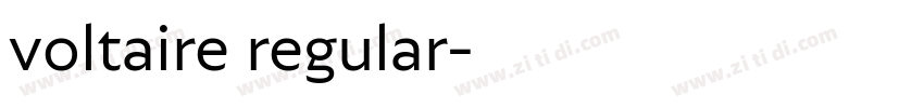 voltaire regular字体转换